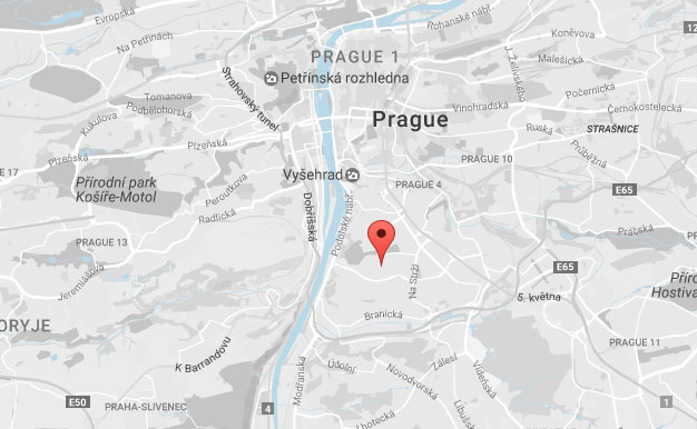 Pension Helena v Praze, mapa